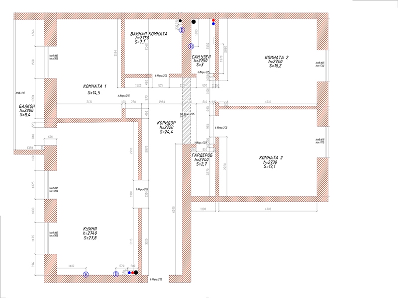 3D панели в прихожей - Дизайн интерьера квартиры на ул. Василия Гольцова г.  Тюмень (126 м2) - Квартиры - Дизайн интерьеров -