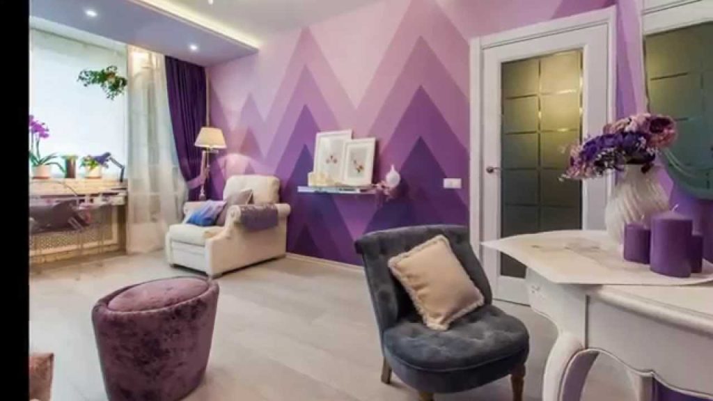 Фиолетовые обои: для стен в интерьере, фото цветов темной комнаты, рисунки  и узоры, ультрафиолетовые