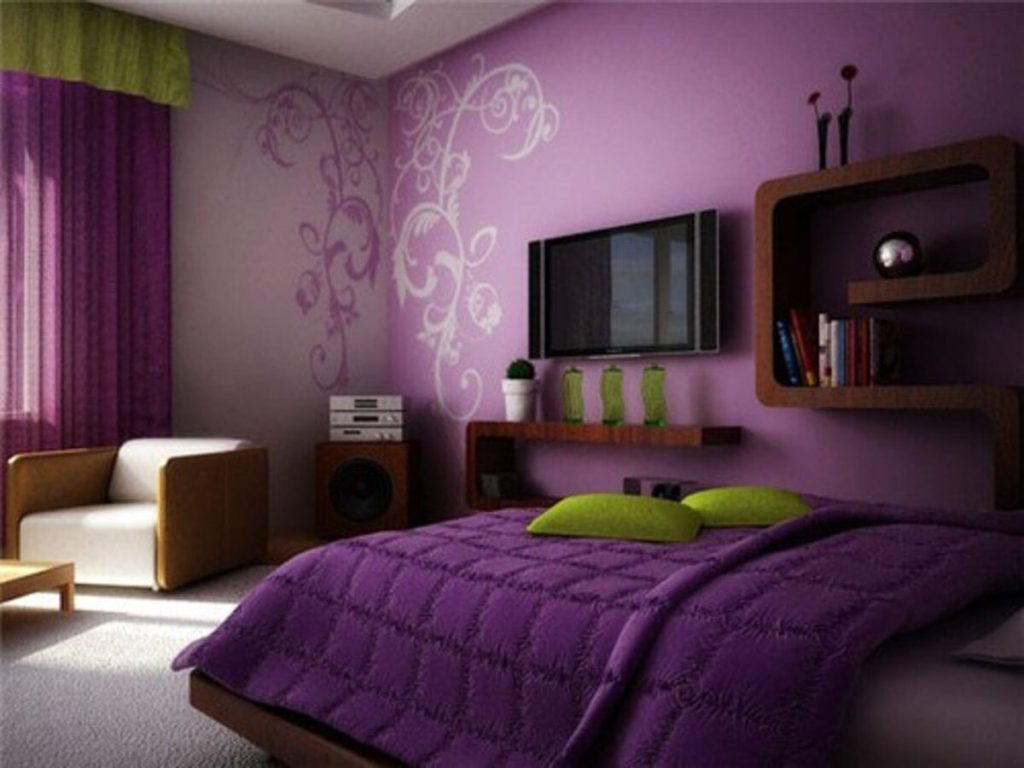 Красивая покраска стен в комнате - 90 фото