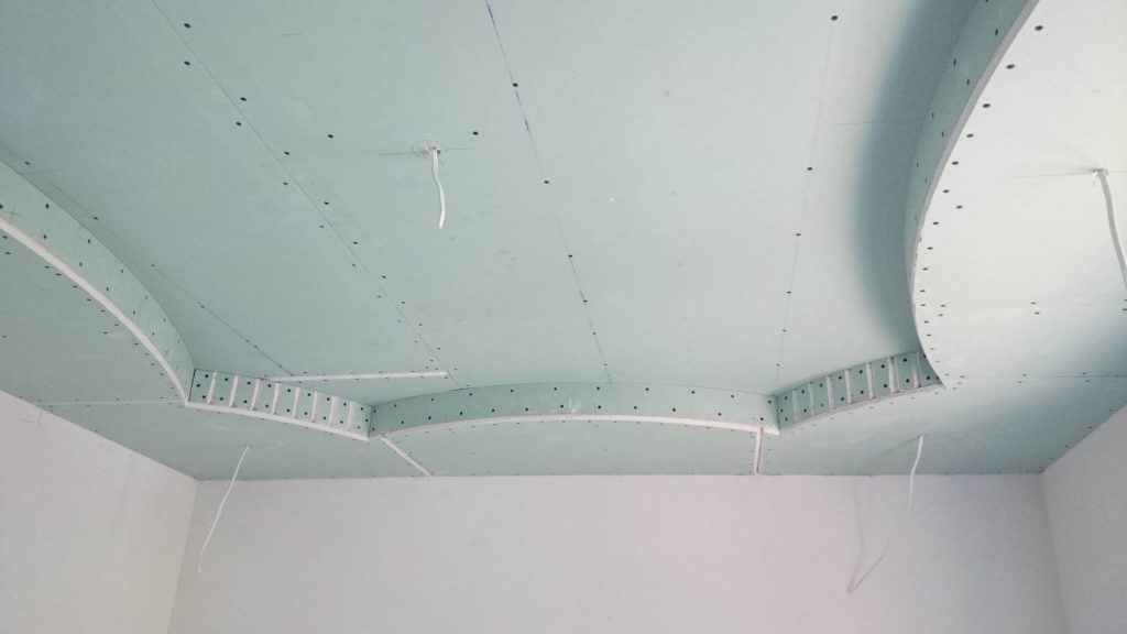Потолок из гипсокартона своими руками - инструкция