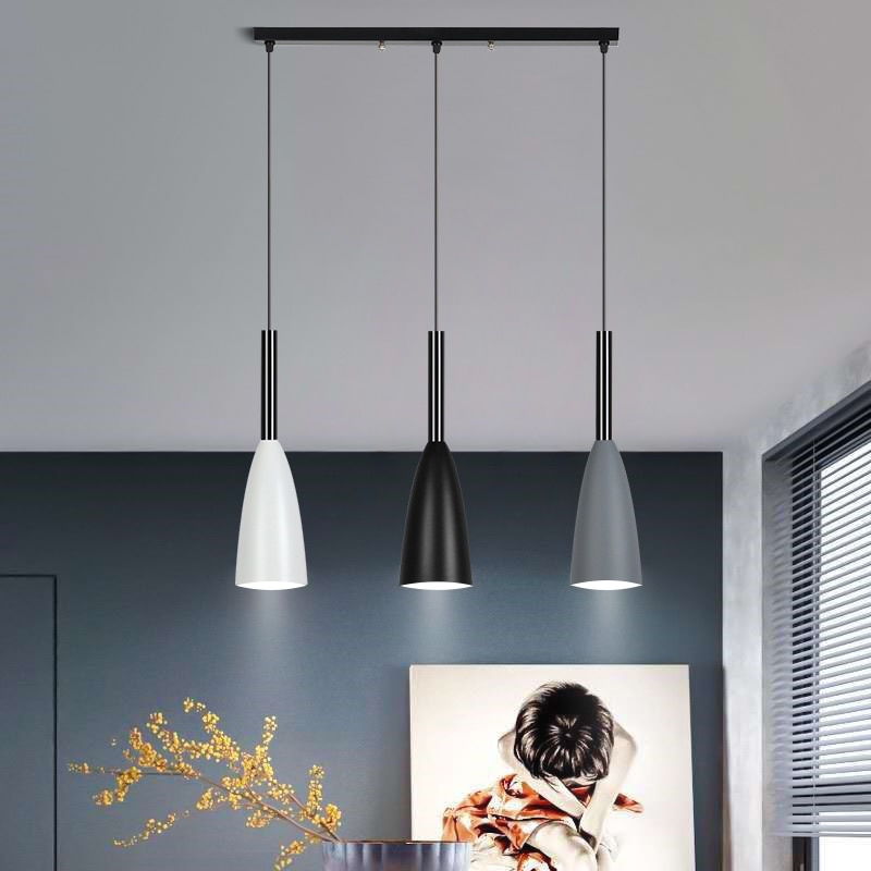 Подвесные светильники E27, нордические минималистичные подвесные светильники  для кухни, подвесной светильник, светильник для столовой, декор комнаты |  AliExpress