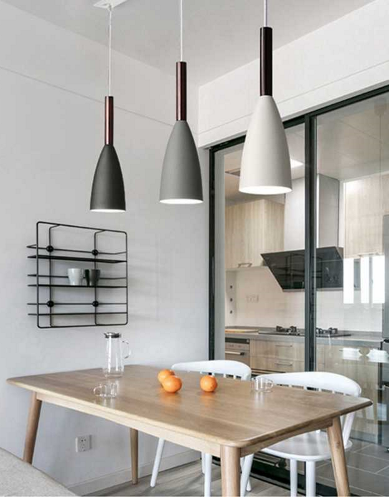 Подвесные светильники для кухни над столом - 66 фото