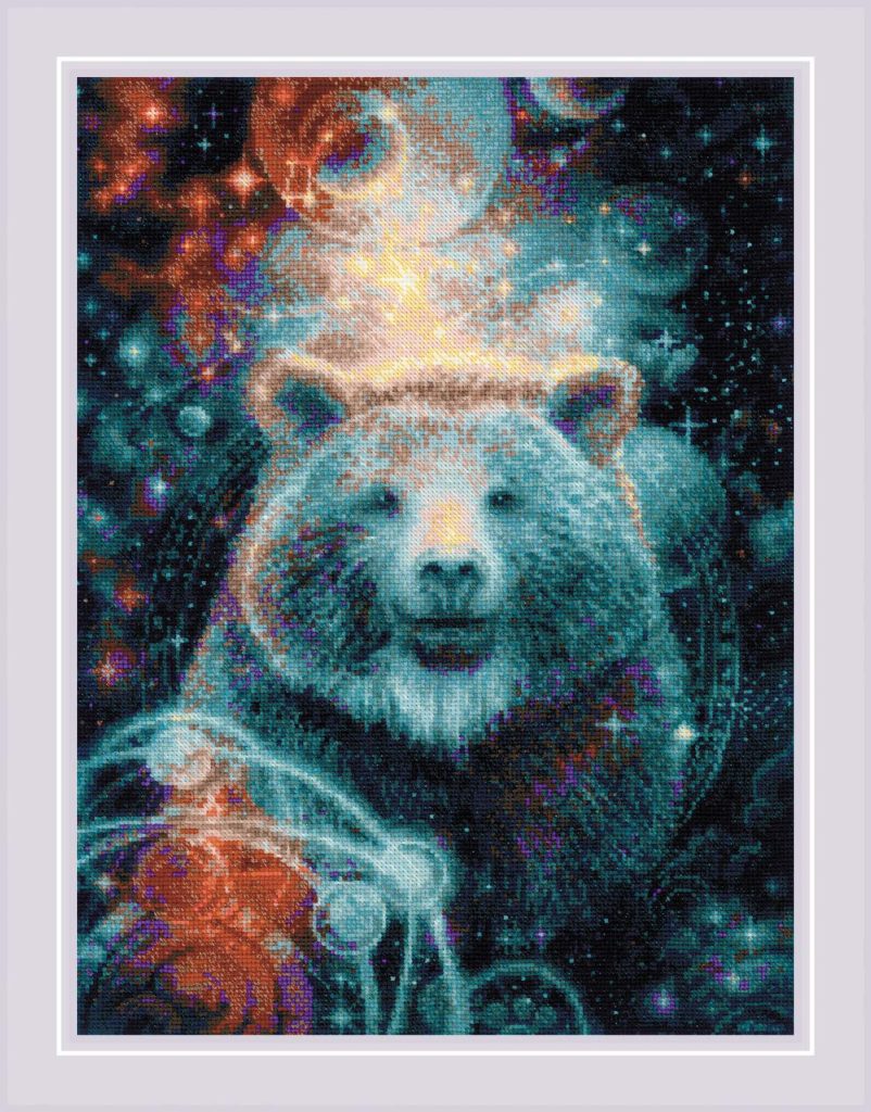 Набор для вышивания крестом «Большая медведица» (1921) | Животный мир |  Купить наборы для вышивания по доступным ценам в интернет-магазине РИОЛИС