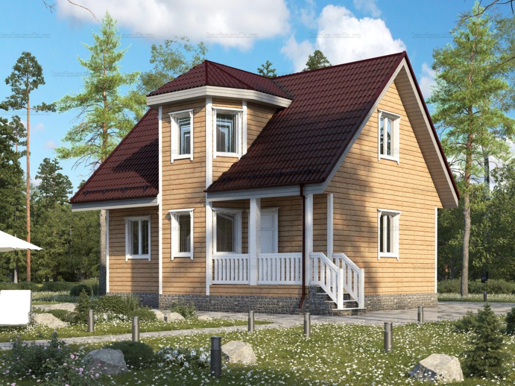 Деревенский брусовой дом 9х7 – купить по цене от 1118000 рублей.