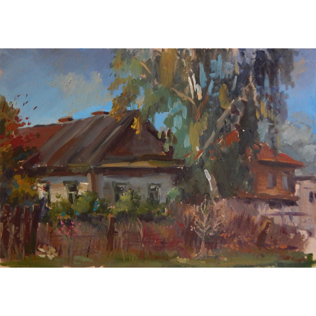 Купить картину Деревенский дом в Москве от художника Самойлова Рина