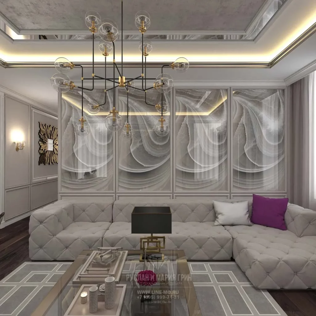 Дизайн гостиной в стиле ар-деко: превратите свою комнату в произведение  искусства [90 фото]