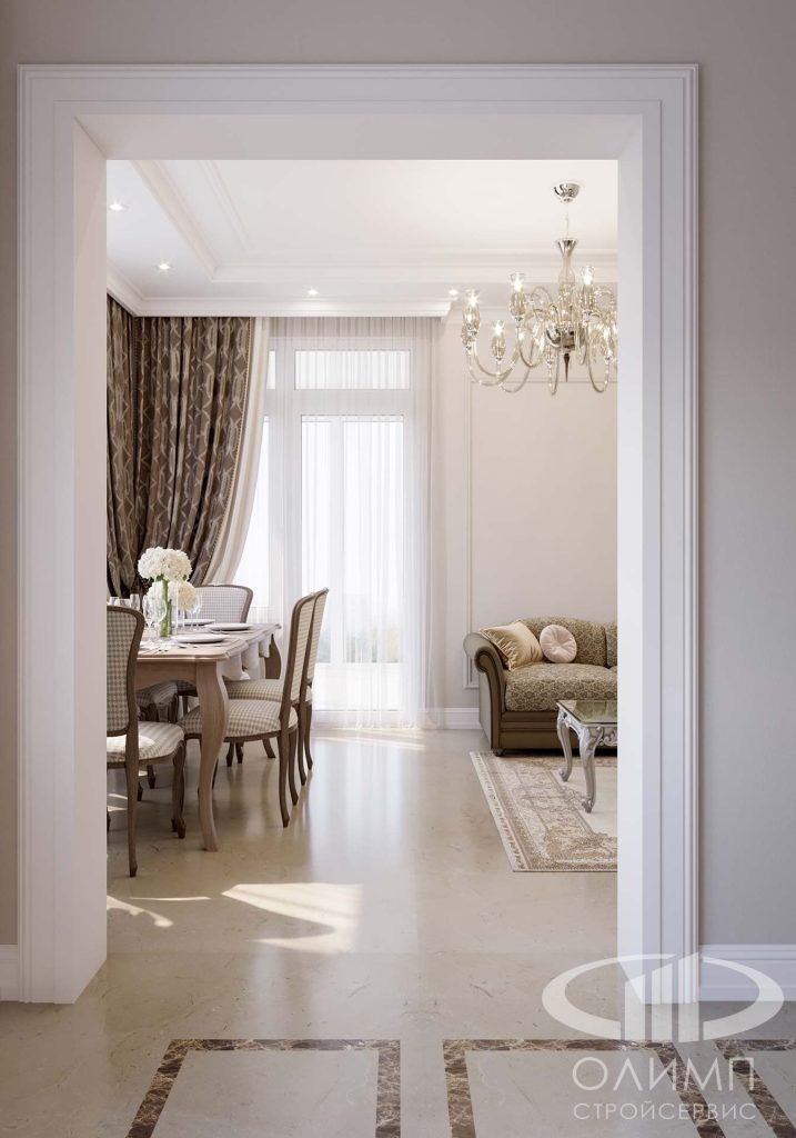 Дизайн интерьера гостиной в классическом стиле | Новый Дом