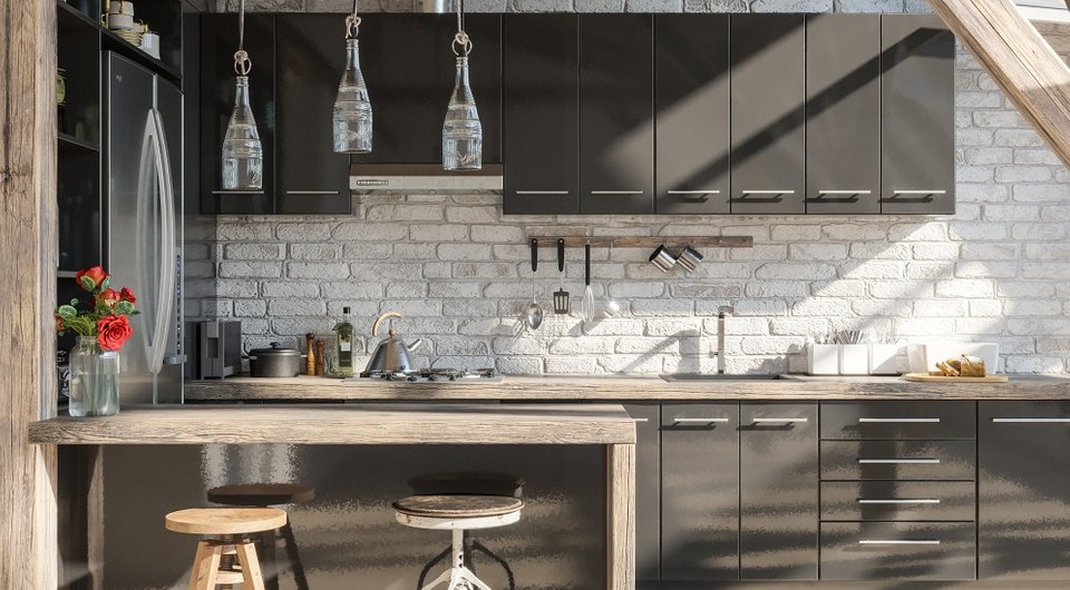 Кухня в стиле лофт: 90 фото с дизайнами интерьеров | ivd.ru