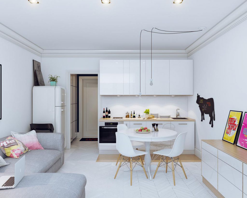 Кухня-гостиная 22 кв.м: дизайн, фото различных интерьеров, выбор стиля