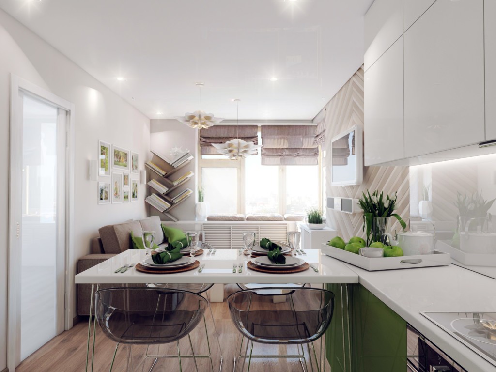 Кухня-гостиная 22 кв.м: дизайн, фото различных интерьеров, выбор стиля
