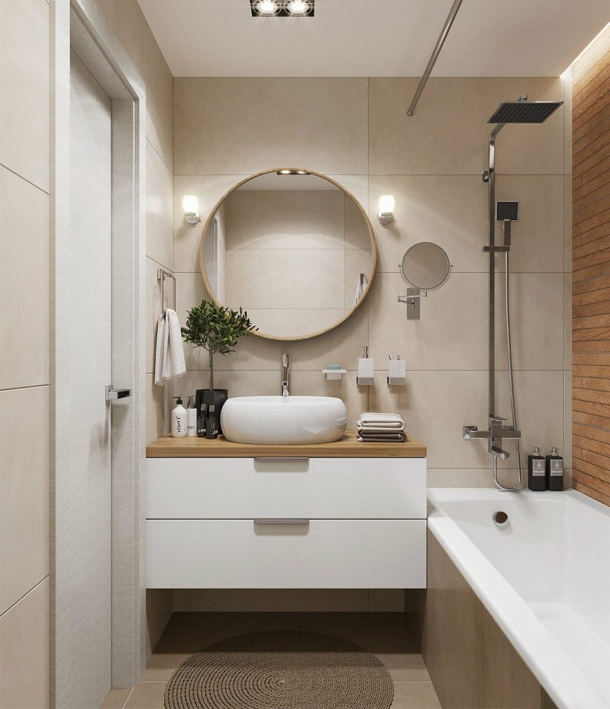 Дизайн маленькой ванной | Блог АБ Сретенка