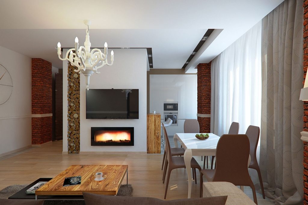 Кухня-гостиная 30 кв.м в современном стиле ➤ смотреть фото дизайна интерьера