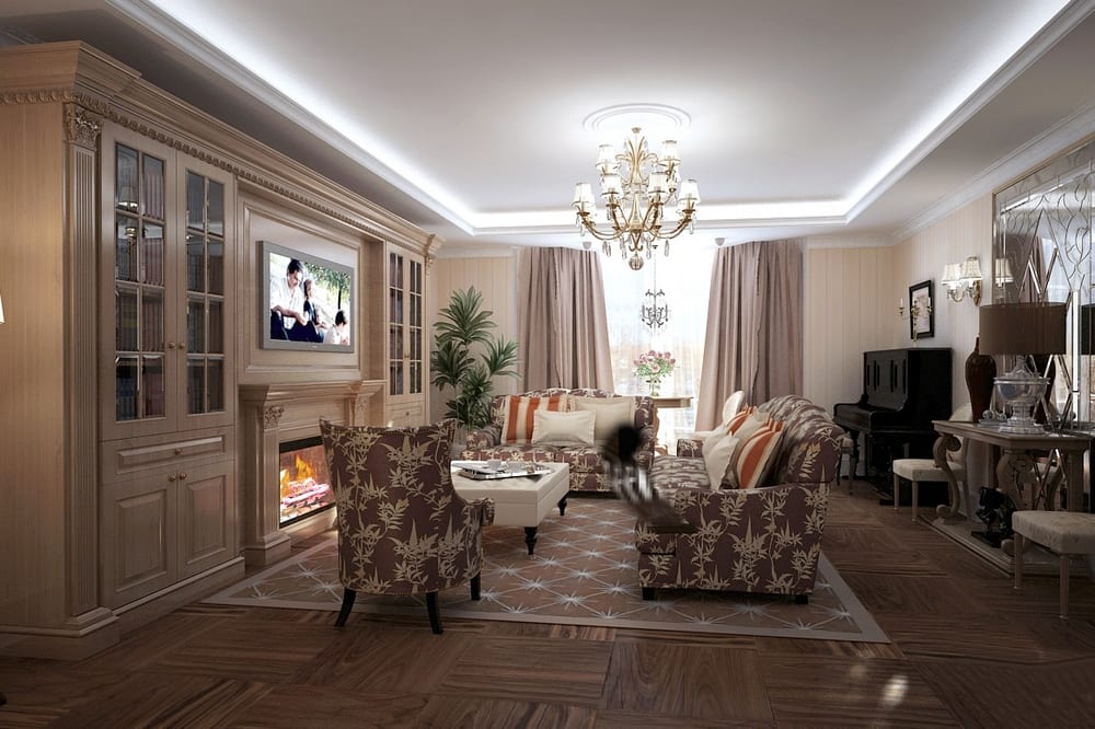 Стильная гостиная неоклассика: 70 фото интерьера, выбор мебели и дизайна