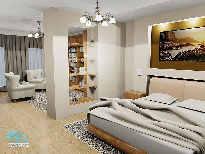 Интерьер гостиной спальни: дизайн совмещенной комнаты в хрущевке