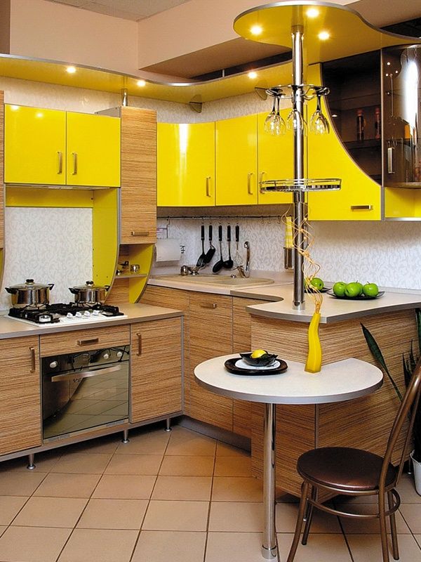Нестандартные кухни: 60 фото дизайна интерьера, кухня неправильной формы