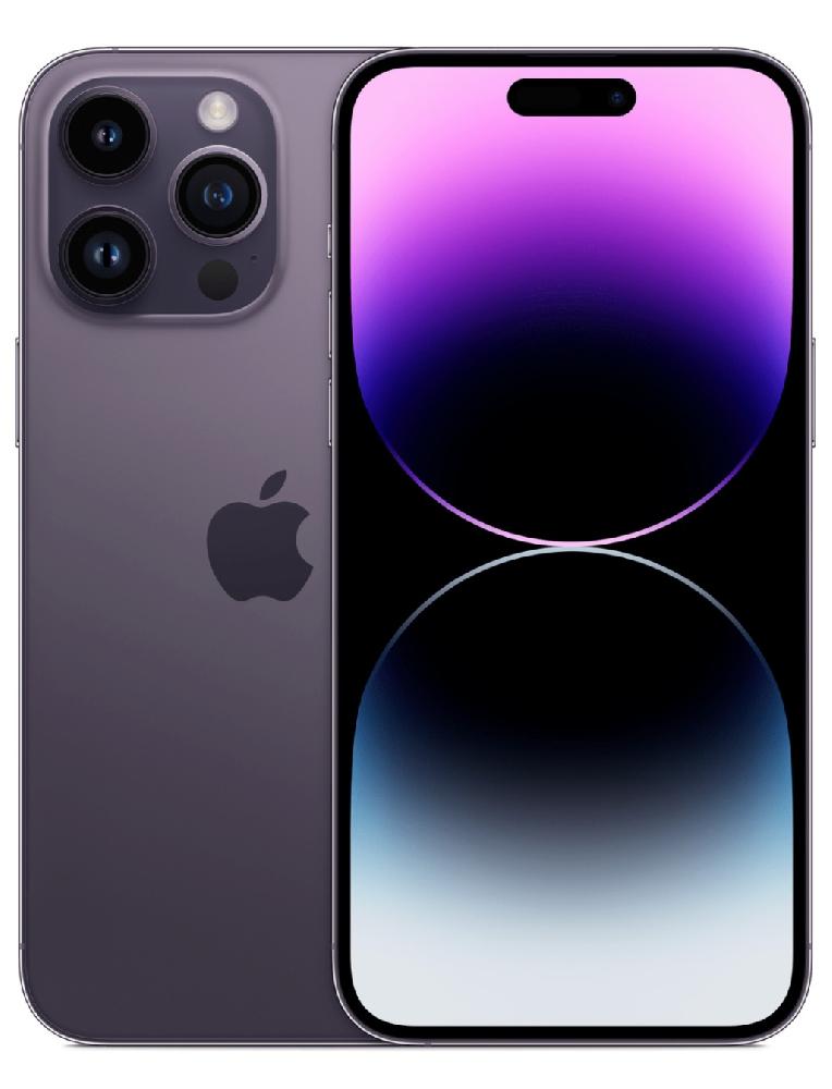 Купить оригинальный Apple iPhone 14 Pro Max, 128 Гб (е-sim+nano sim),  тёмно-фиолетовый в интернет-магазине The iStore