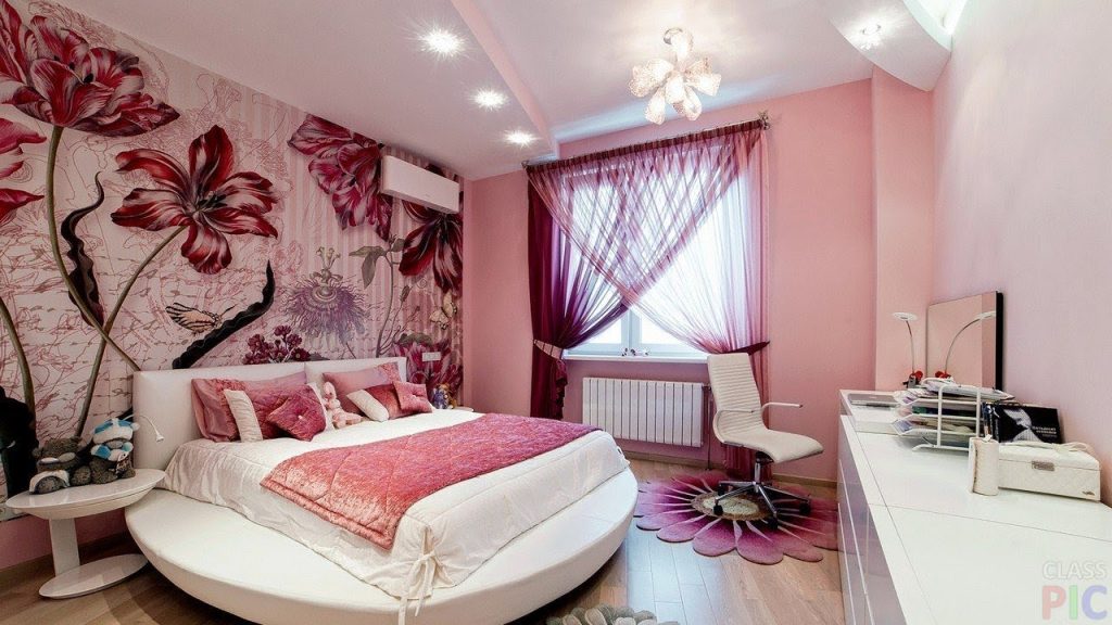 Дизайн Спальни - Обои с Цветами - 2018 / Design Bedrooms Wallpapers with  Flowers - YouTube