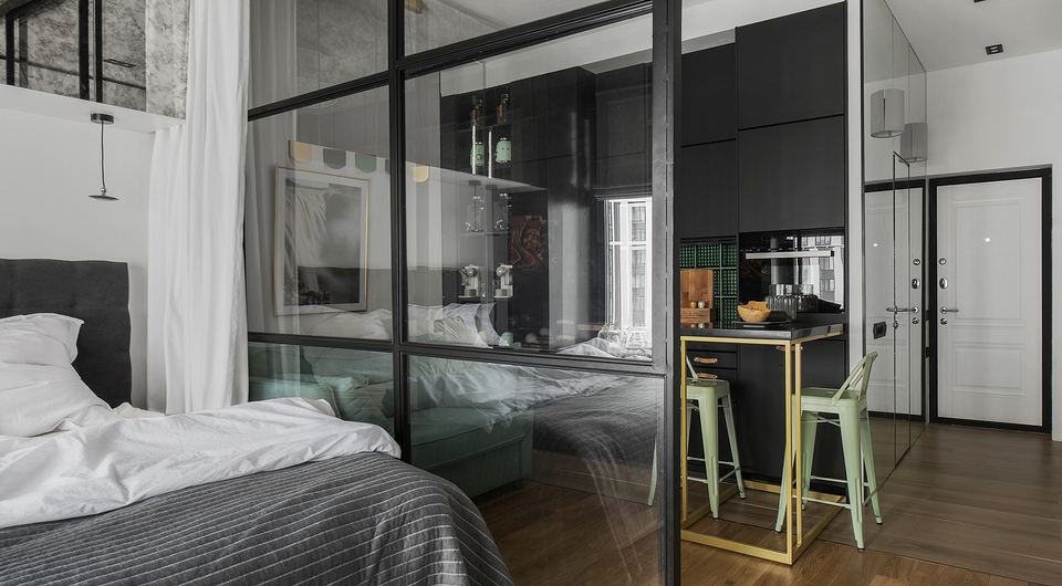 Красивые интерьеры кухни-спальни — идеи дизайна для вашей квартиры | ivd.ru