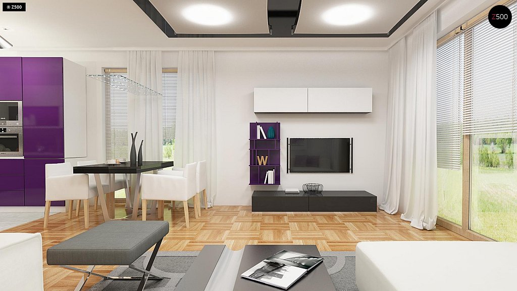 Купить проект одноэтажного дома Z255 по выгодной цене в Минске с фото и  планировками - Беларусь