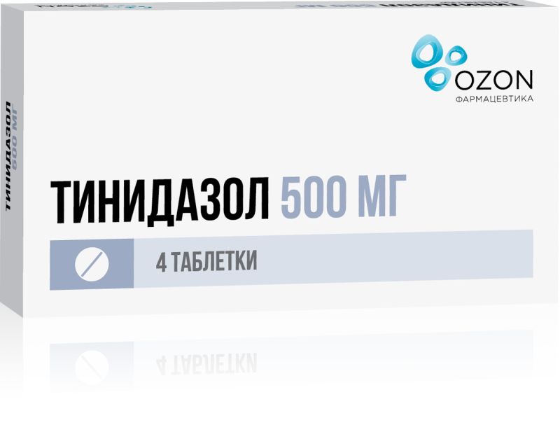 Тинидазол 500мг 4 шт. таблетки озон купить по цене от 79 руб в Москве,  заказать с доставкой, инструкция по применению, аналоги, отзывы