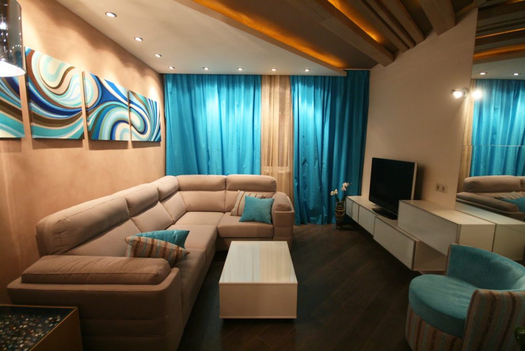 Дизайн гостиной 18 кв. м: как совместить зоны отдыха, приема гостей и  рабочую