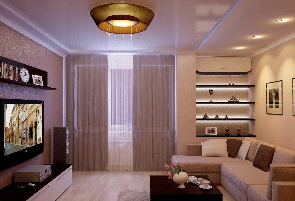 Спальня гостиная 18 кв м: особенности зонирования многофункционального  пространства