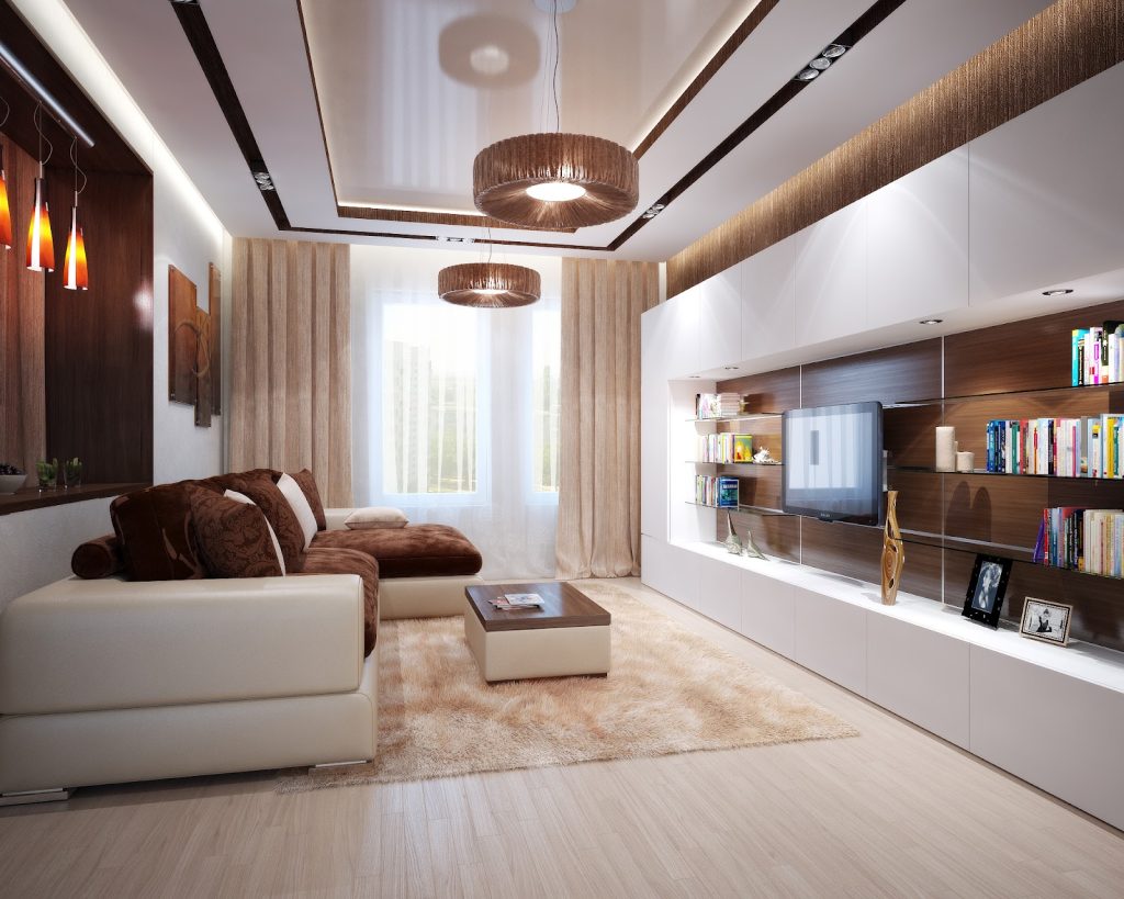 Дизайн гостиной в квартире: варианты оформления красивого интерьера комнаты