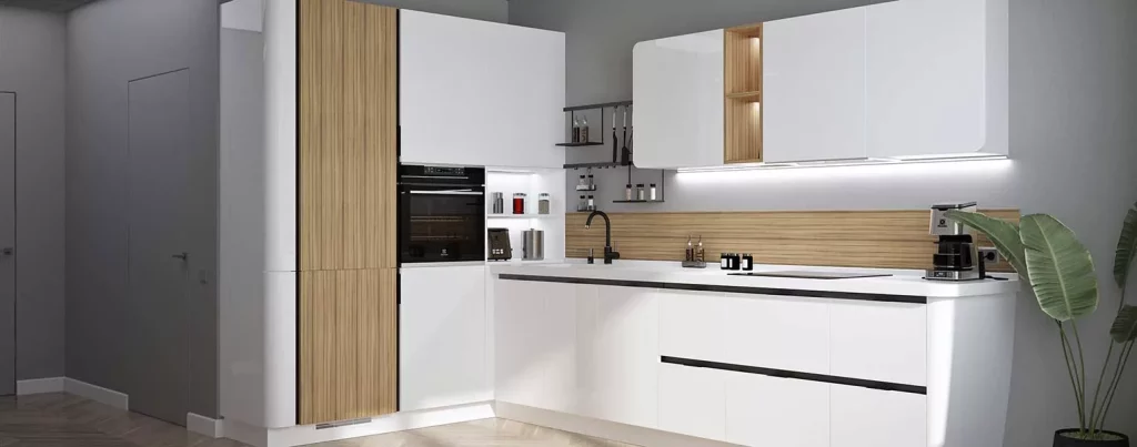 Белая глянцевая кухня в интерьере – дизайн с фото