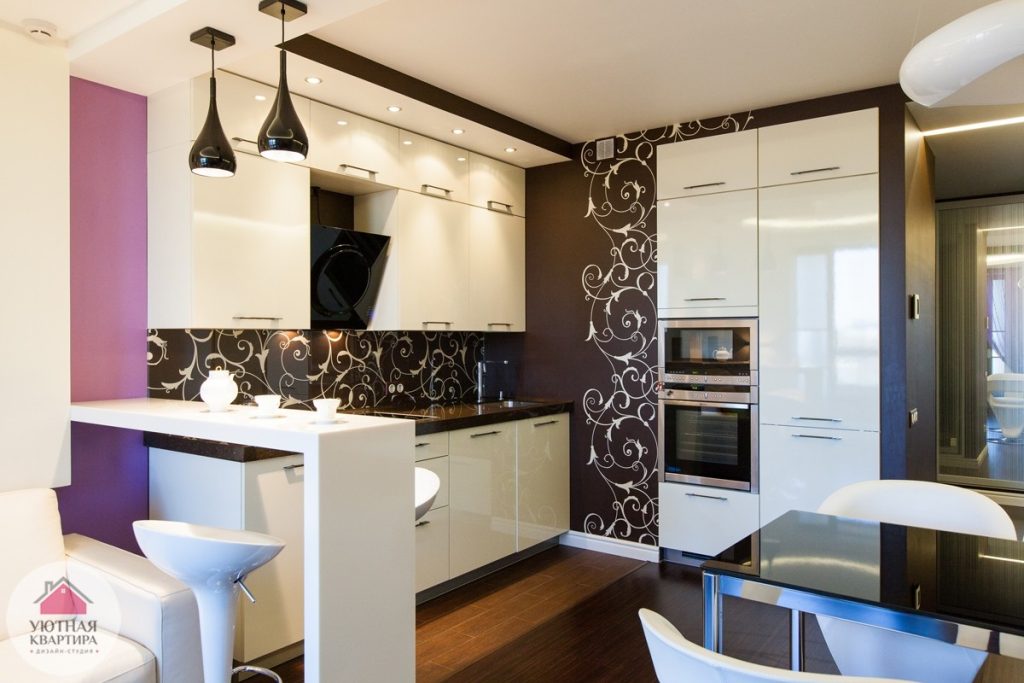 Дизайн кухни-гостинной 14 кв м » Картинки и фотографии дизайна квартир,  домов, коттеджей
