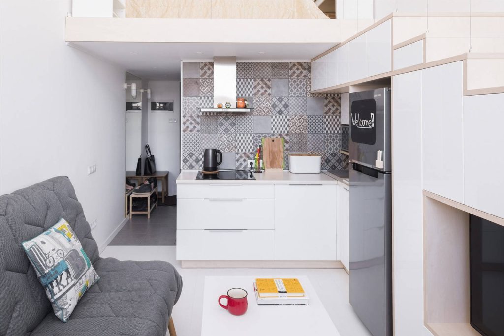 Кухня-гостиная в скандинавском стиле: 41 фото в интерьере