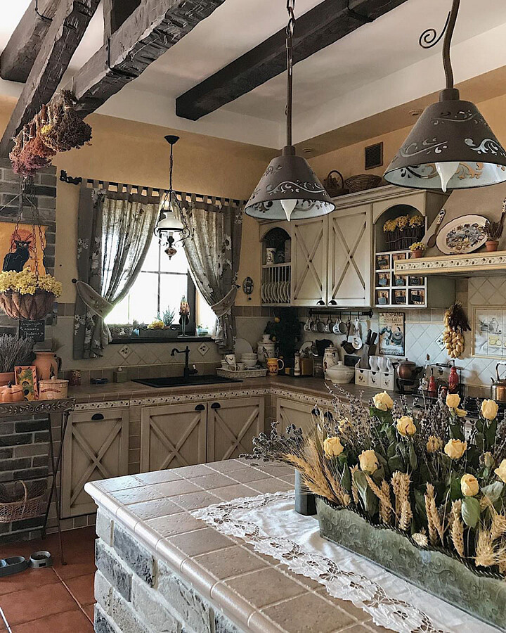 Кухня в стиле прованс: 113 фото идей и обзор 7 направлений прованской  стилистики