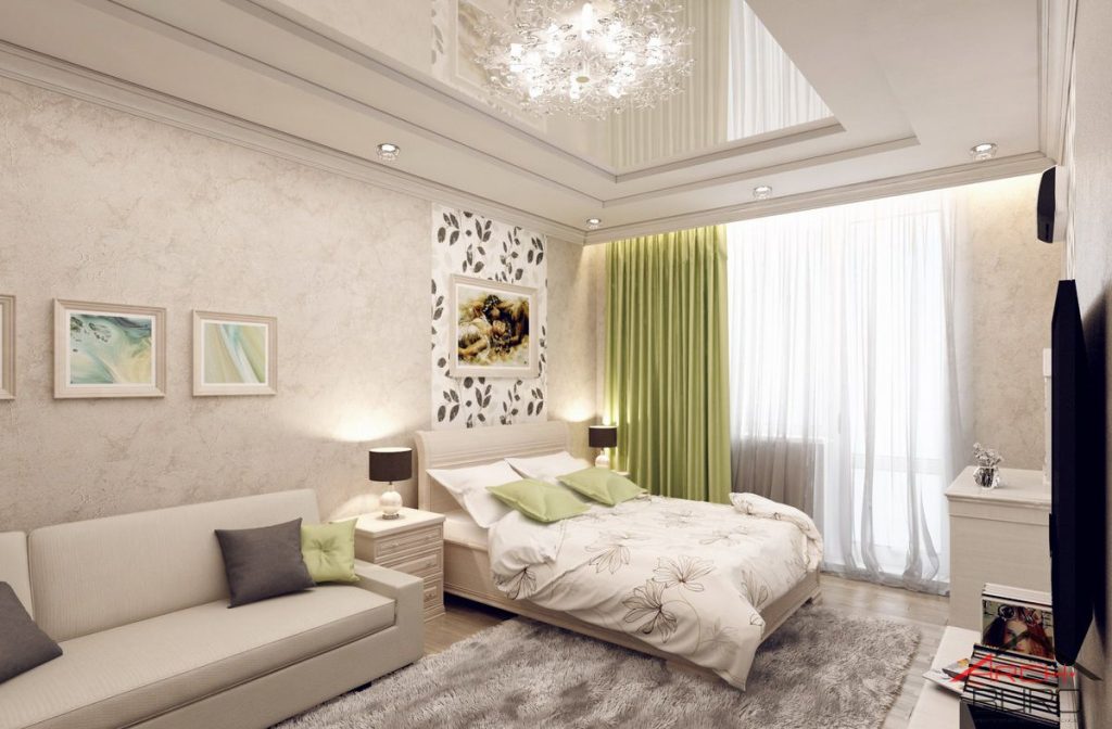 Совмещения зон в дизайне спальни гостиной | Интерьеры спальни, Небольшие  комнаты, Пространства
